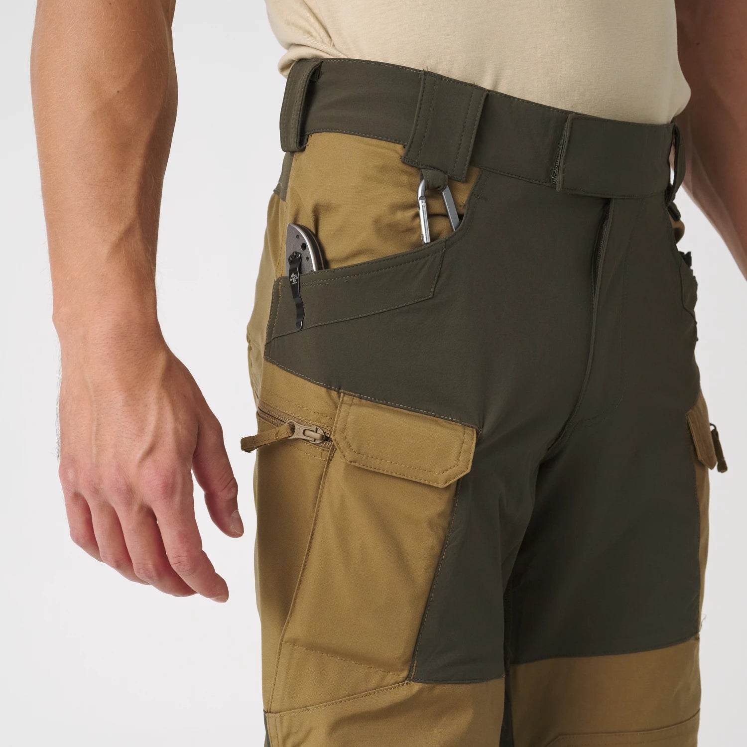 Helikon-Tex HYBRID OUTBACK nohavice Dura Canvas DuraCanvas, Black – detail 5
