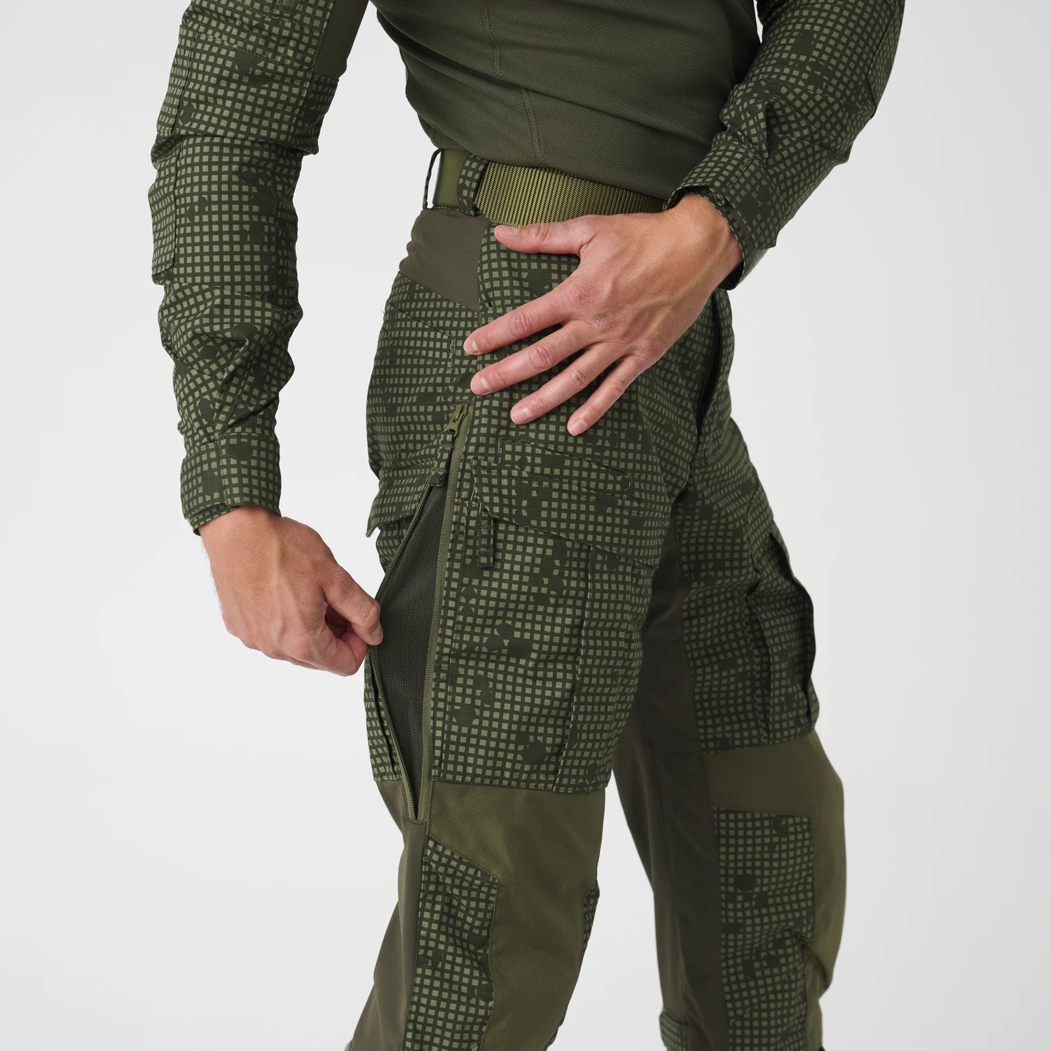 Helikon-Tex MCDU nohavice, Desert Night Camo / Olive Green – detail 13