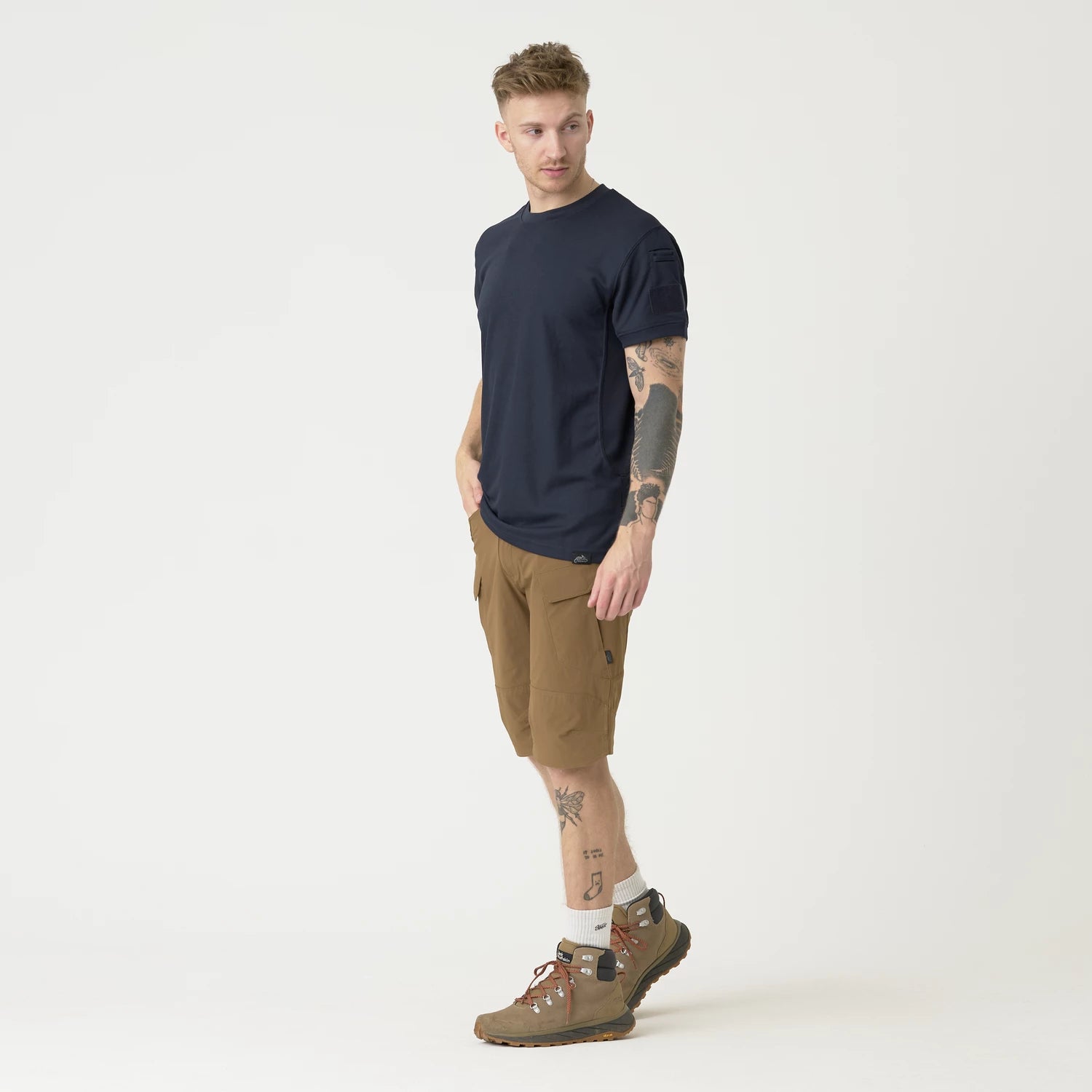 Helikon-Tex OTS 11" šortky VersaStretch taktické outdoorové Versa Stretch Lite, Khaki – detail 4