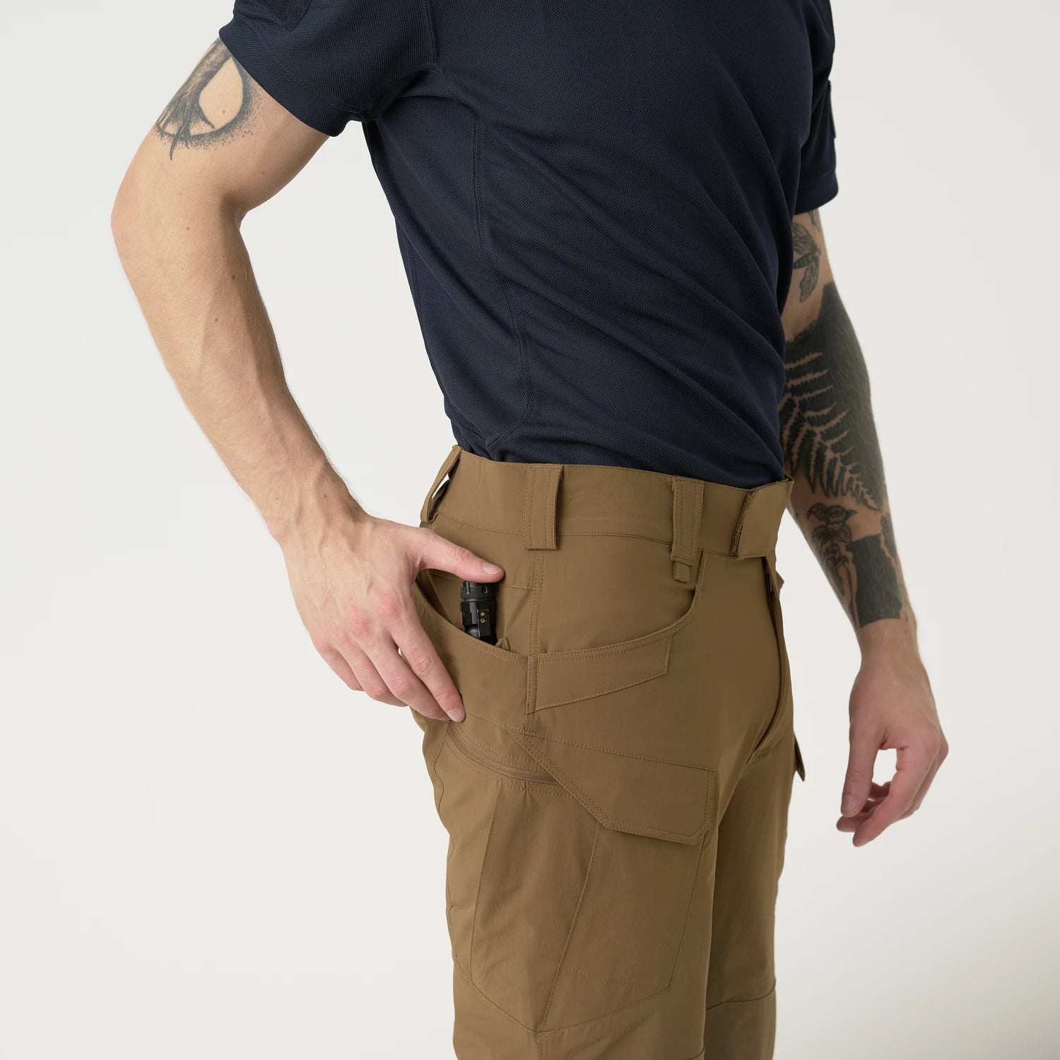 Helikon-Tex OTS 11" šortky VersaStretch taktické outdoorové Versa Stretch Lite, Taiga Green – detail 7