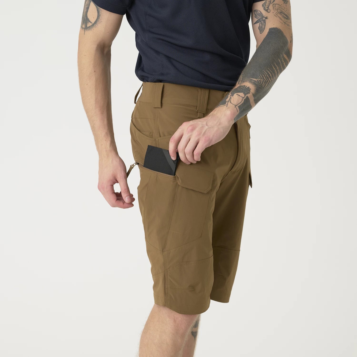Helikon-Tex OTS 11" šortky VersaStretch taktické outdoorové Versa Stretch Lite, Khaki – detail 9