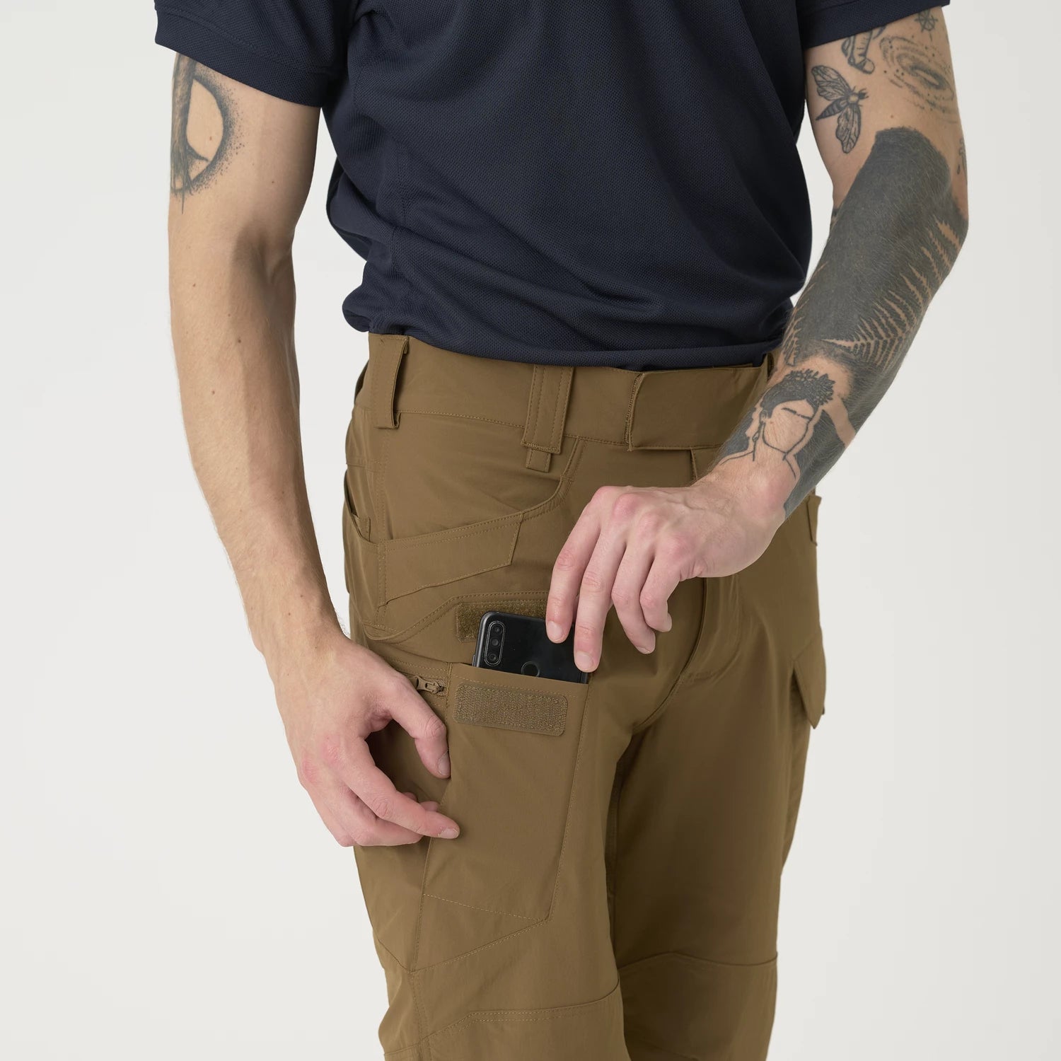 Helikon-Tex OTS 11" šortky taktické outdoorové VersaStretch Lite, Black – detail 11