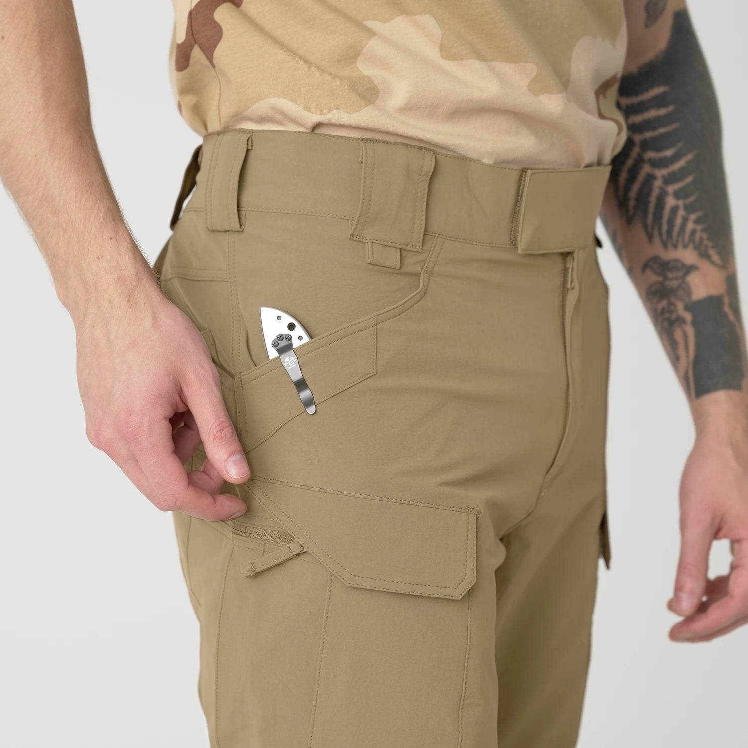Helikon-Tex OTP nohavice VersaStretch taktické Versa Stretch Lite Outdoorové, Taiga Green – detail 10