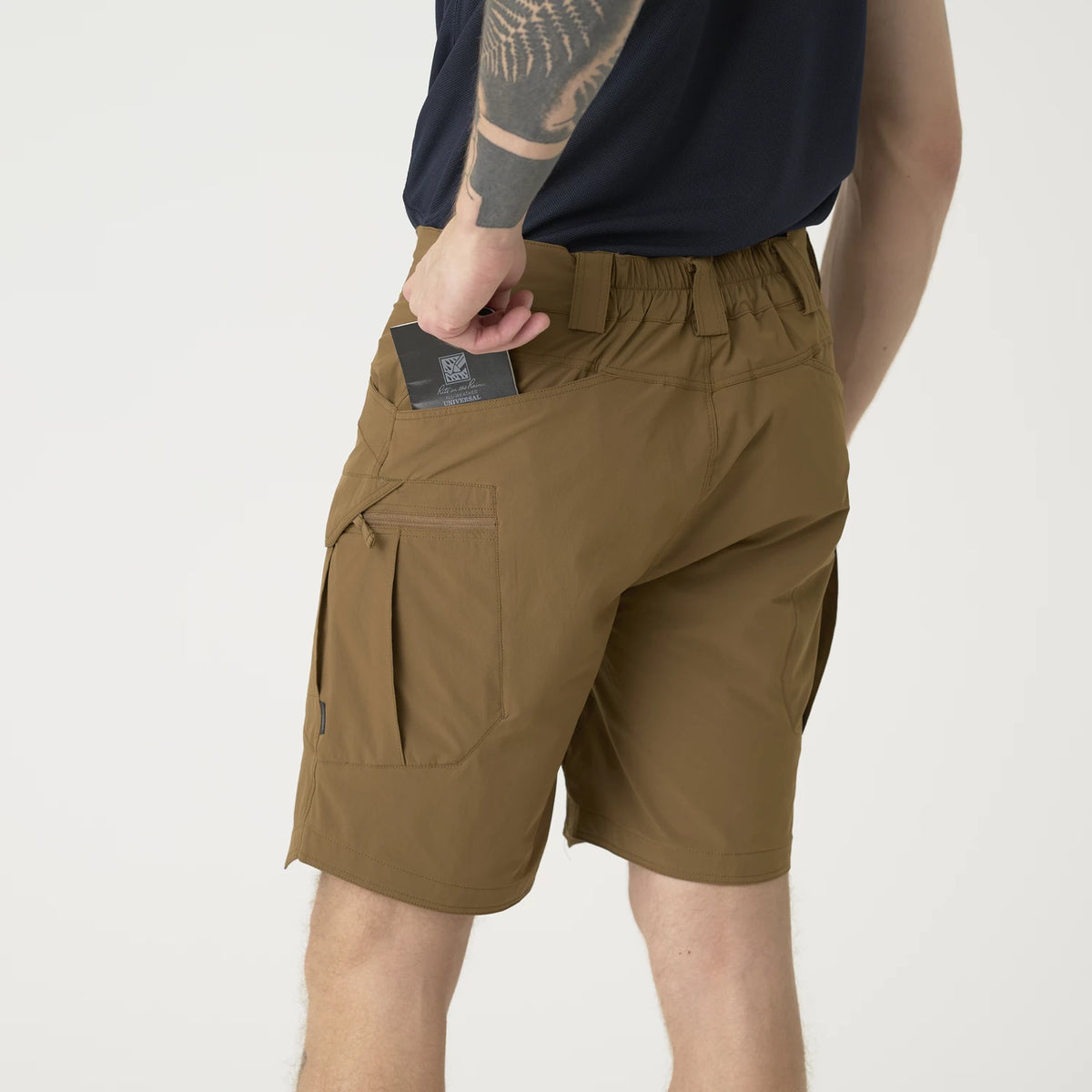 Helikon-Tex OTS 8.5" šortky VersaStretch taktické outdoorové Versa Stretch Lite, Crimson Sky / Black – detail 3