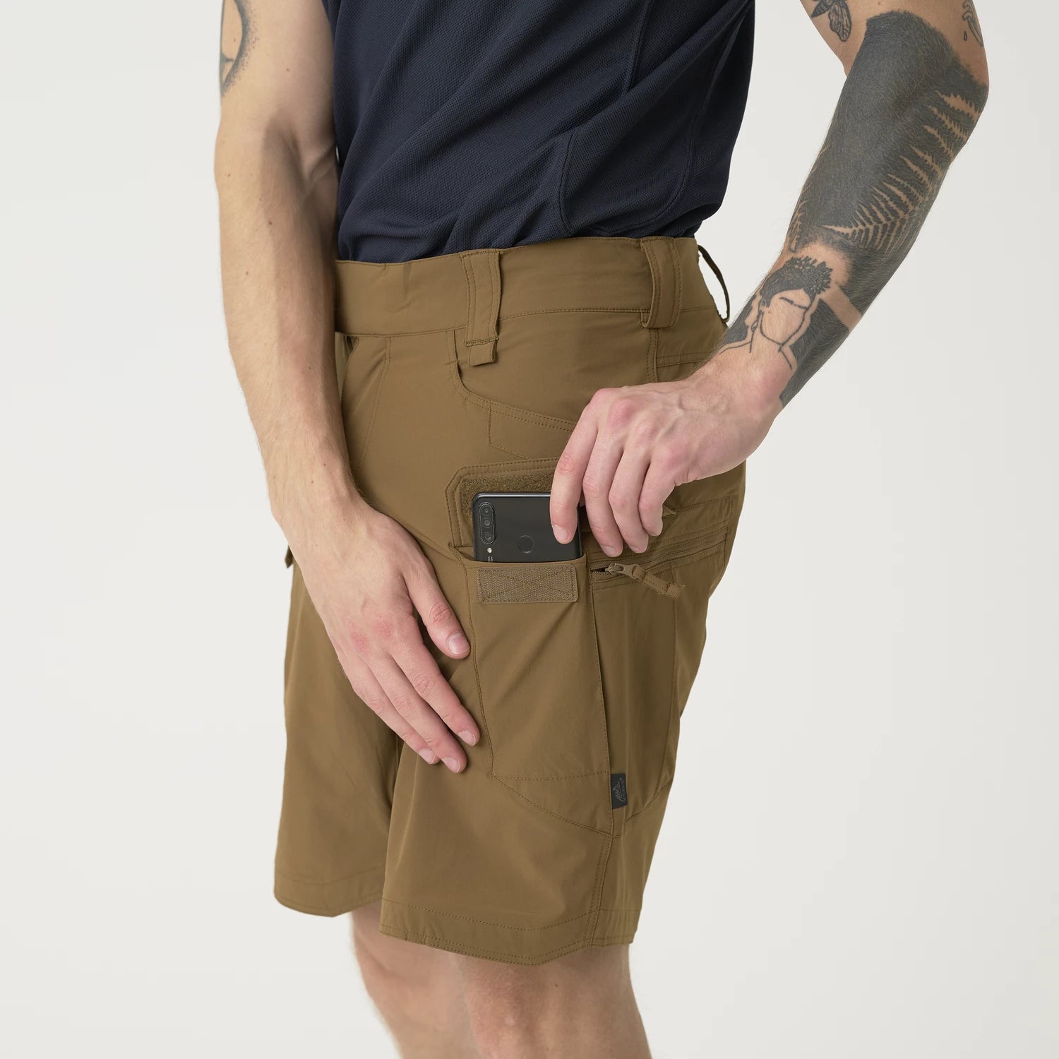 Helikon-Tex OTS 8.5" šortky VersaStretch taktické outdoorové Versa Stretch Lite, Olive Drab – detail 6