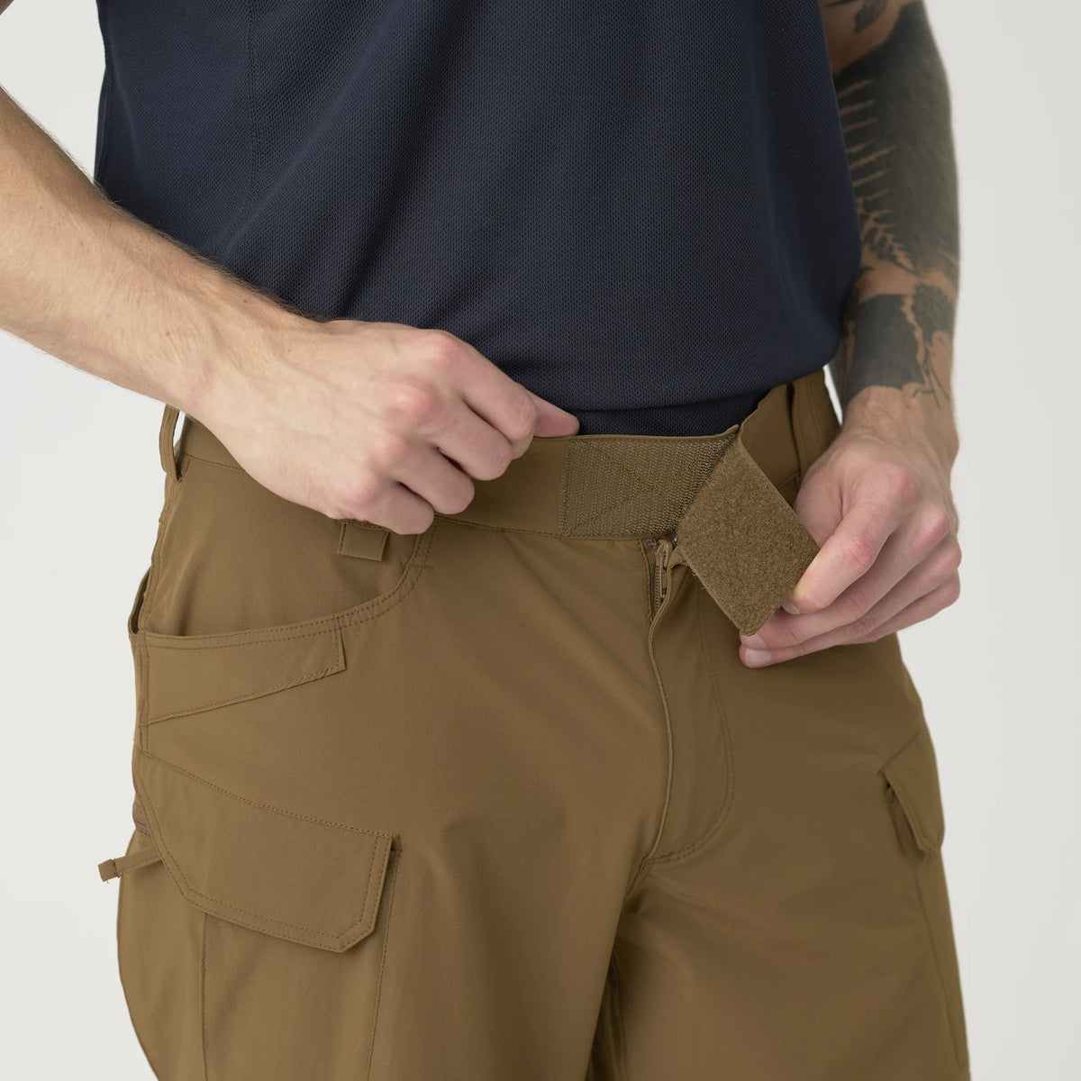 Helikon-Tex OTS 8.5" šortky VersaStretch taktické outdoorové Versa Stretch Lite, Shadow Grey – detail 9