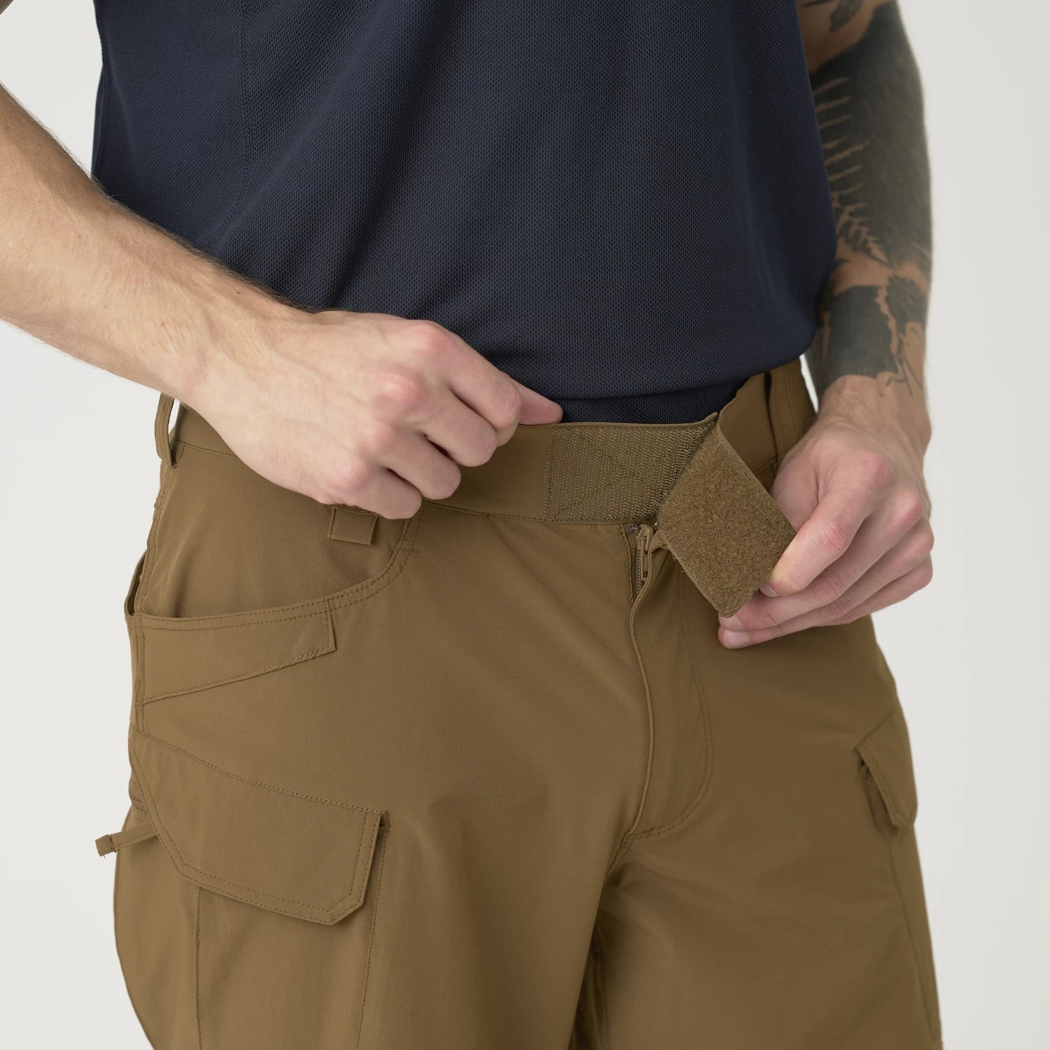 Helikon-Tex OTS 8.5" šortky VersaStretch taktické outdoorové Versa Stretch Lite, Olive Drab – detail 9