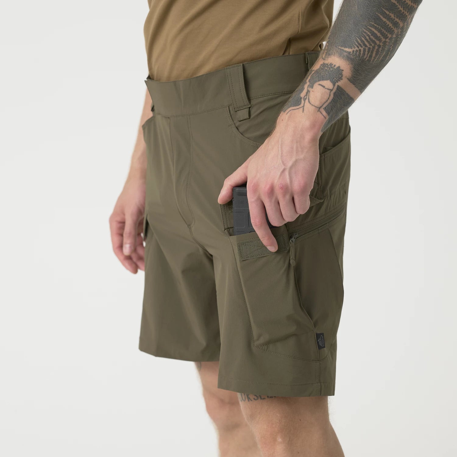 Helikon-Tex Ultra OTUS šortky VersaStretch outdoorové taktické Versa Stretch Lite Outdoorove, Taiga Green – detail 8