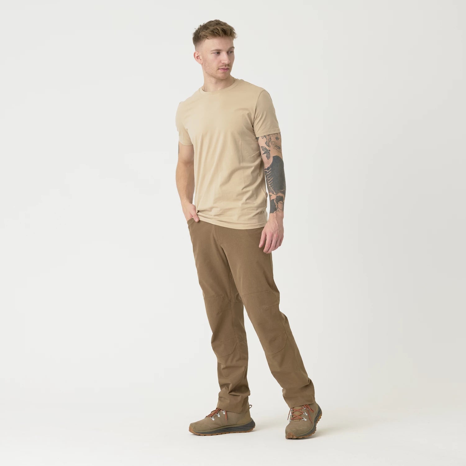 Helikon-Tex AeroTech trekingové nohavice taktické, Mud Brown – detail 1