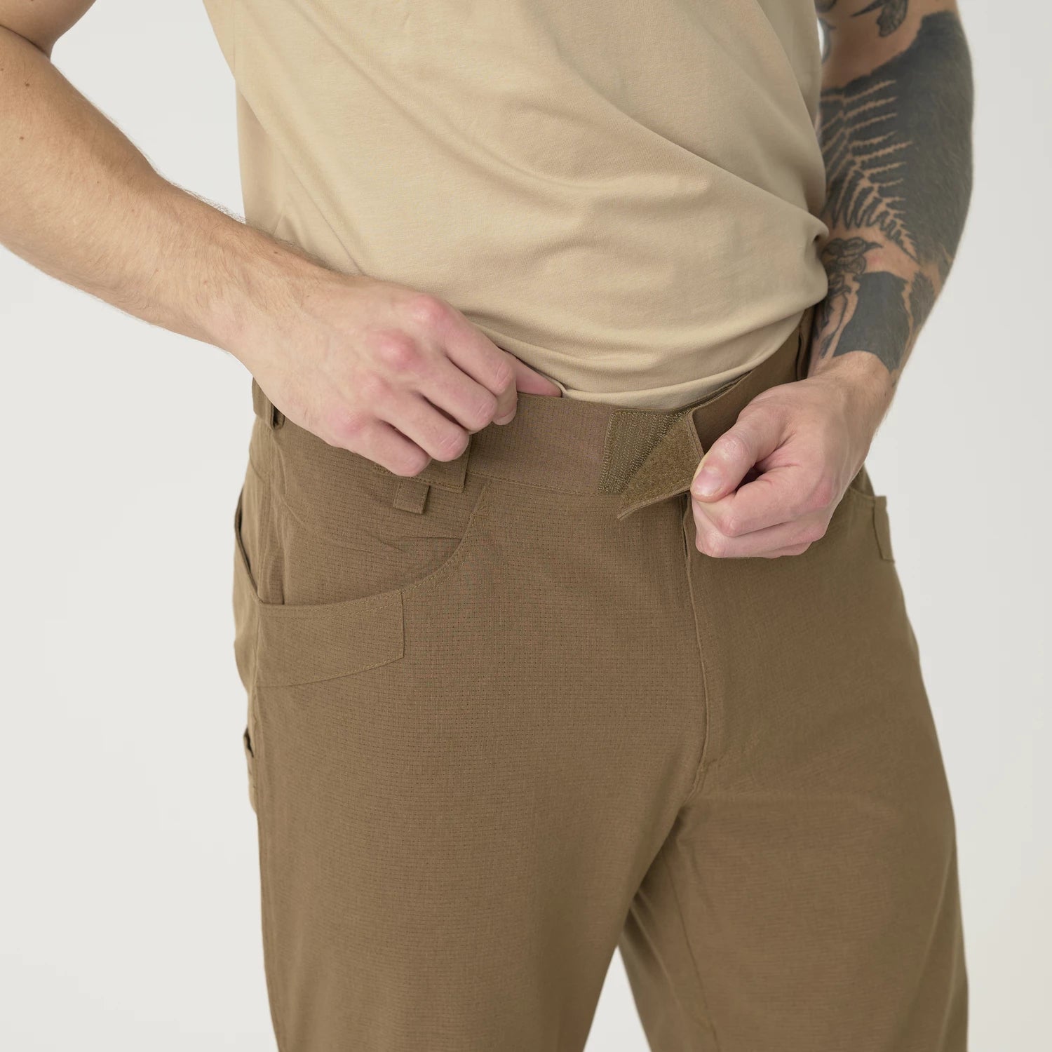 Helikon-Tex AeroTech trekingové nohavice taktické, Mud Brown – detail 2