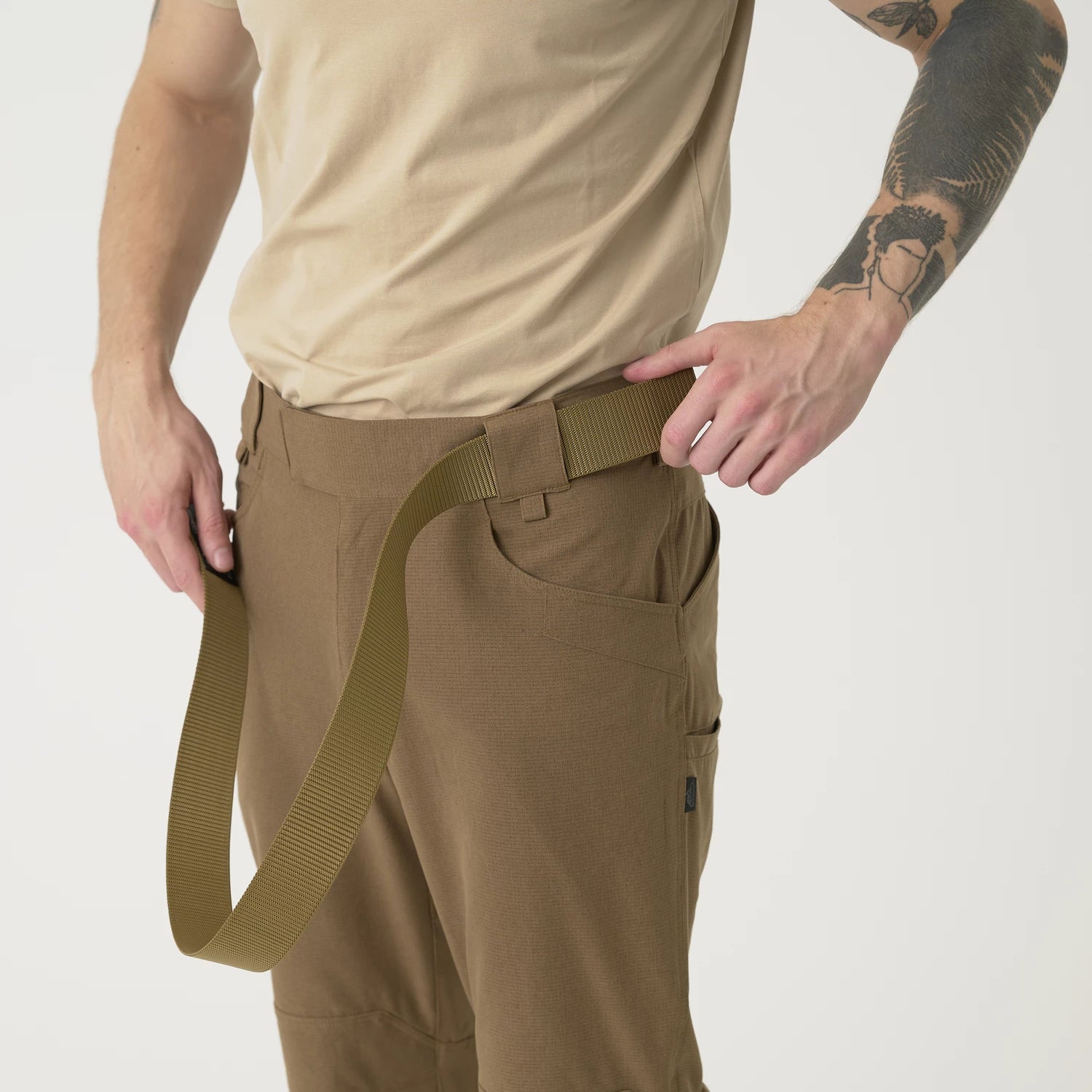Helikon-Tex AeroTech trekingové nohavice taktické, Mud Brown – detail 8