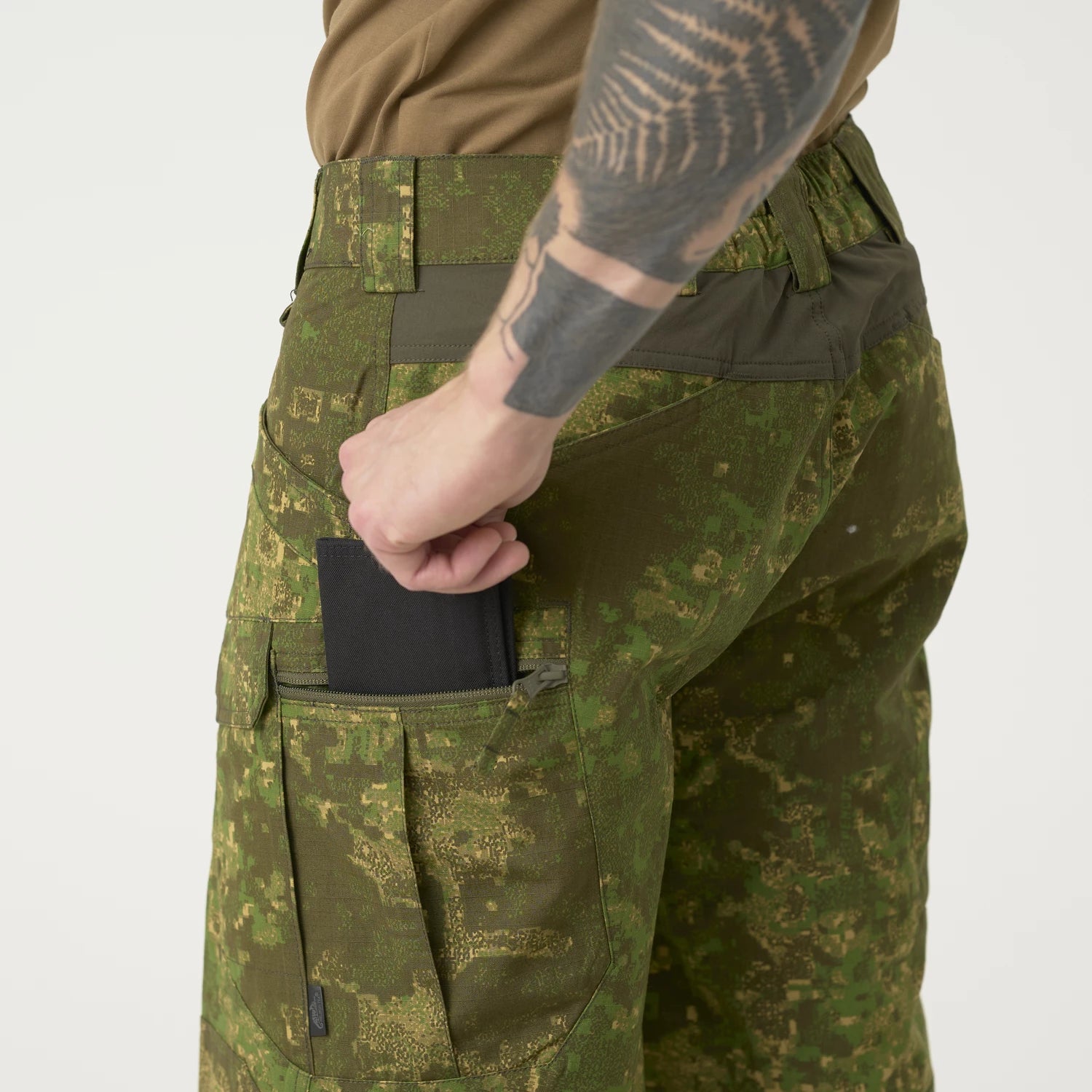 Helikon-Tex UTS Flex nohavice taktické krátke 11'' - NyCo Ripstop - PenCott WildWood™ – detail 6