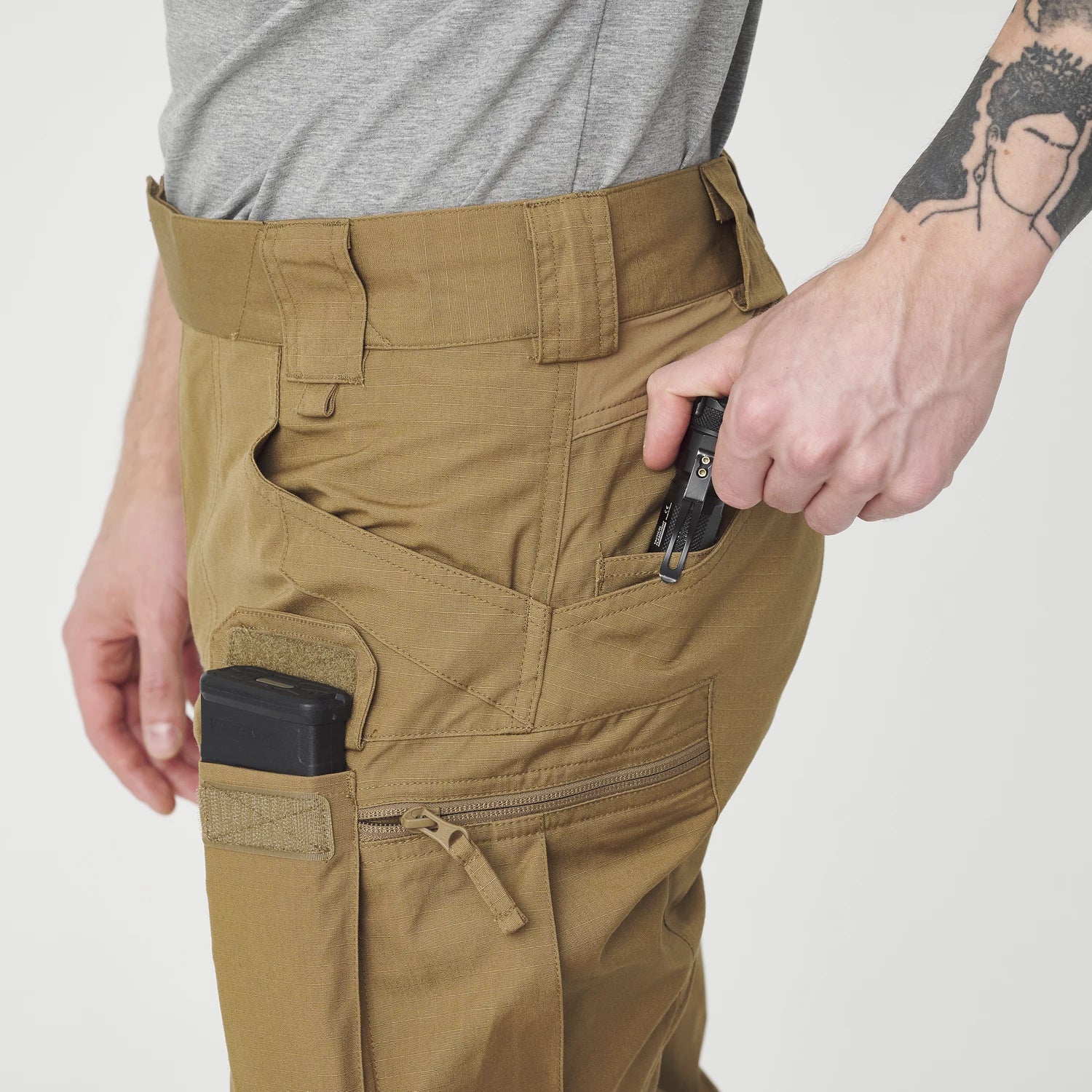 Helikon-Tex UTP nohavice taktické Flex, RAL 7013 – detail 4