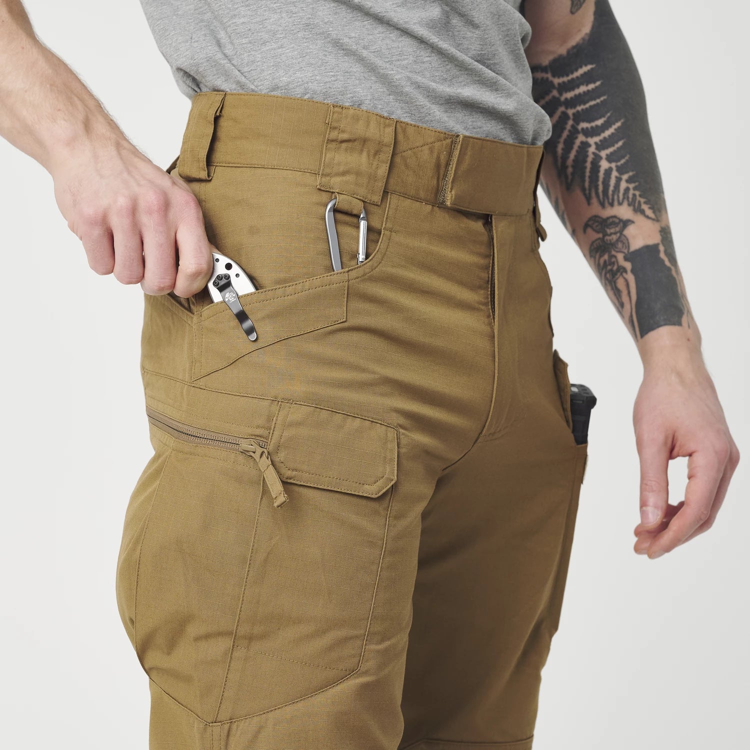 Helikon-Tex UTP nohavice taktické Flex, Coyote – detail 5
