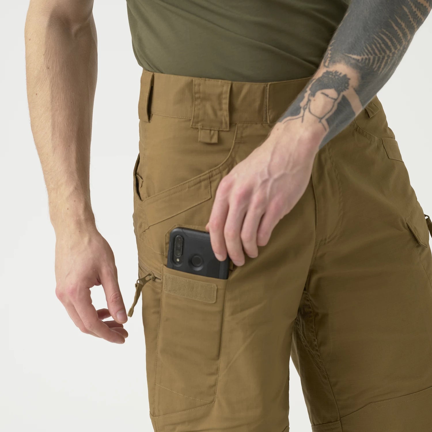 Helikon-Tex Urban Tactical 11" krátke nohavice Rip-Stop polycotton, jungle green – detail 3