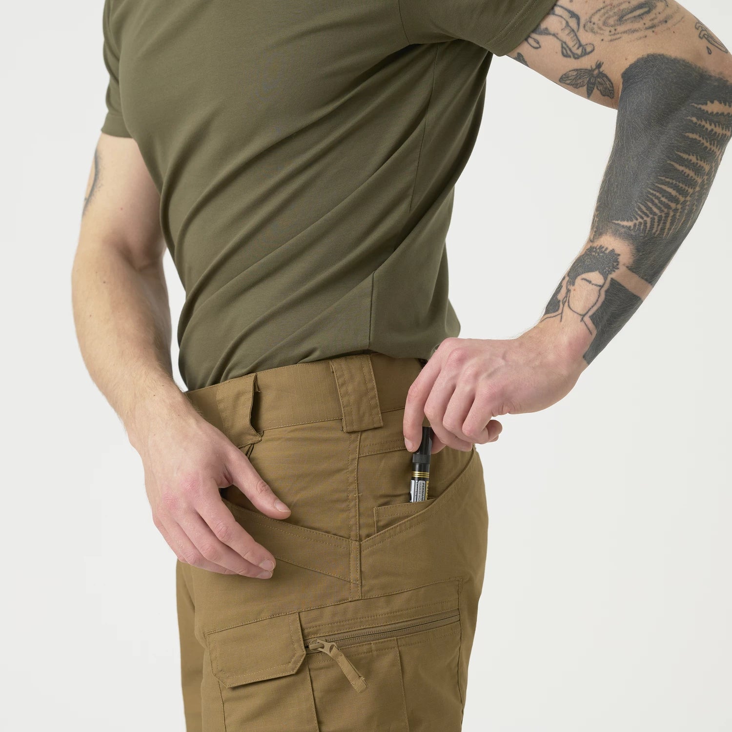 Helikon-Tex Urban Tactical 11" krátke nohavice Rip-Stop polycotton, Crimson Sky/Ash Grey – detail 5