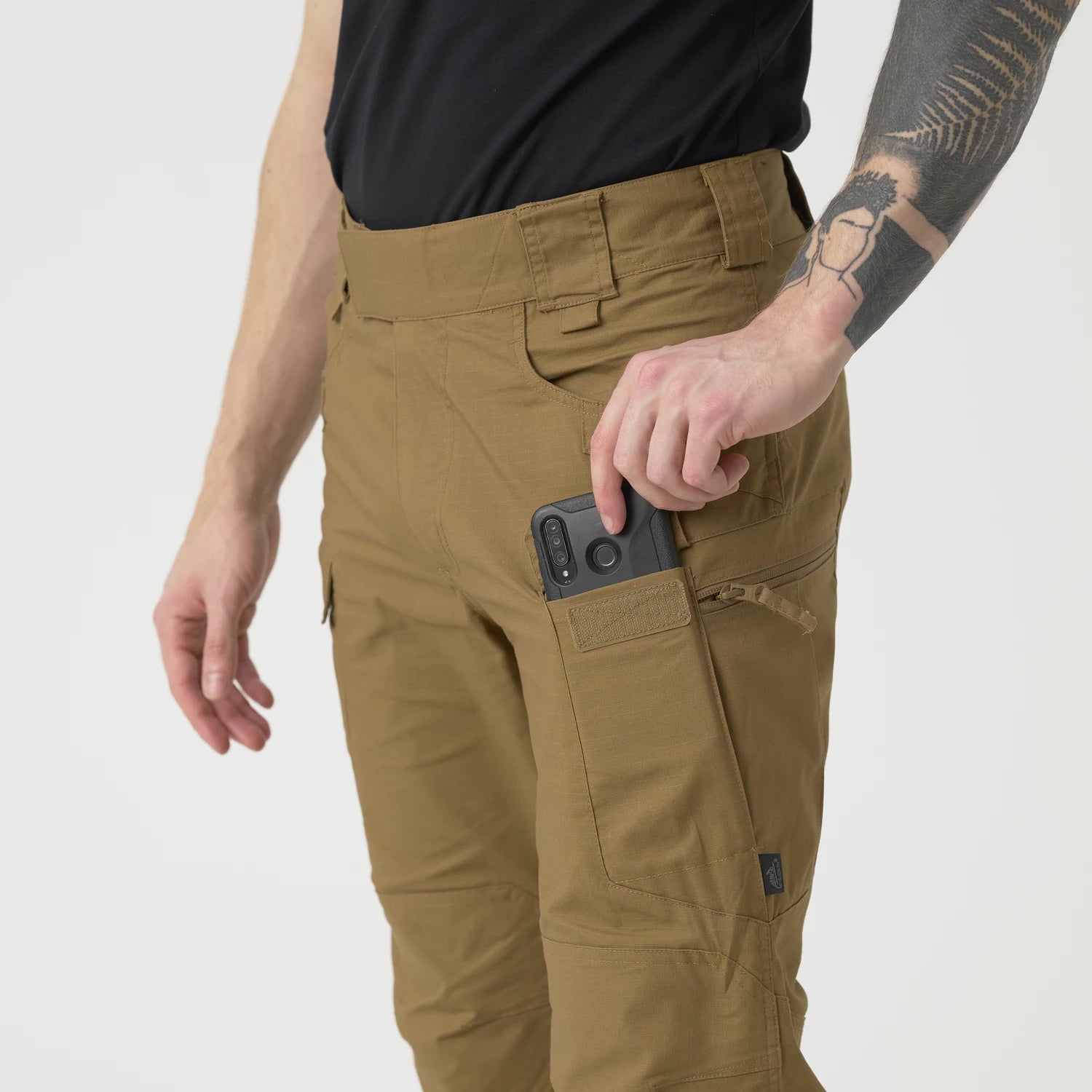 Helikon-Tex UTP nohavice taktické PolyCotton Ripstop, US Woodland – detail 4