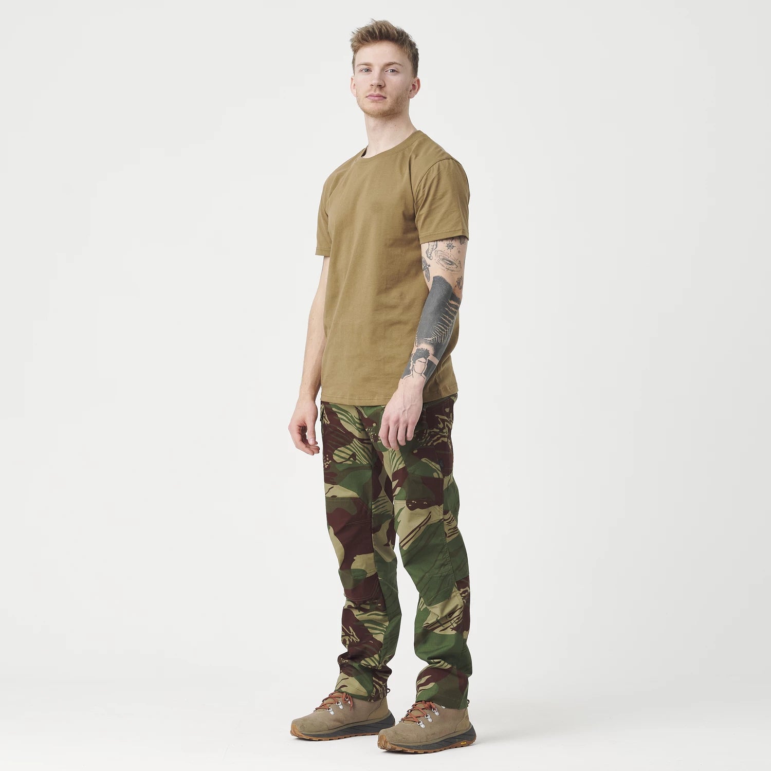 Helikon-Tex UTP nohavice taktické PolyCotton Stretch Ripstop, Rhodesian camo – detail 1