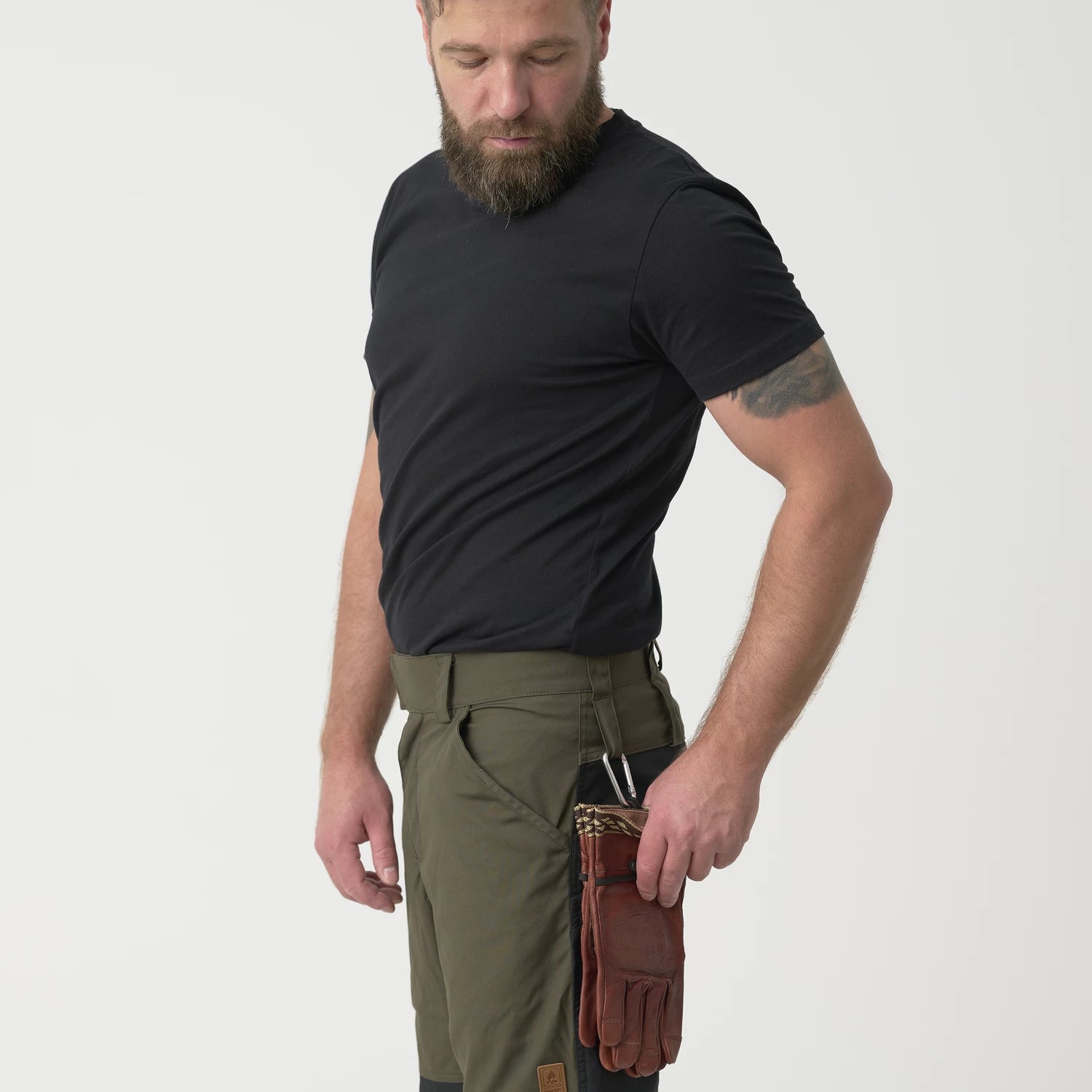 Helikon-Tex WOODSMAN nohavice, čierne – detail 2