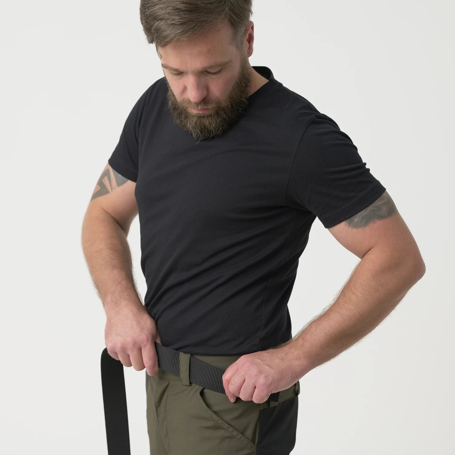 Helikon-Tex WOODSMAN nohavice, popolavo sivé – detail 5