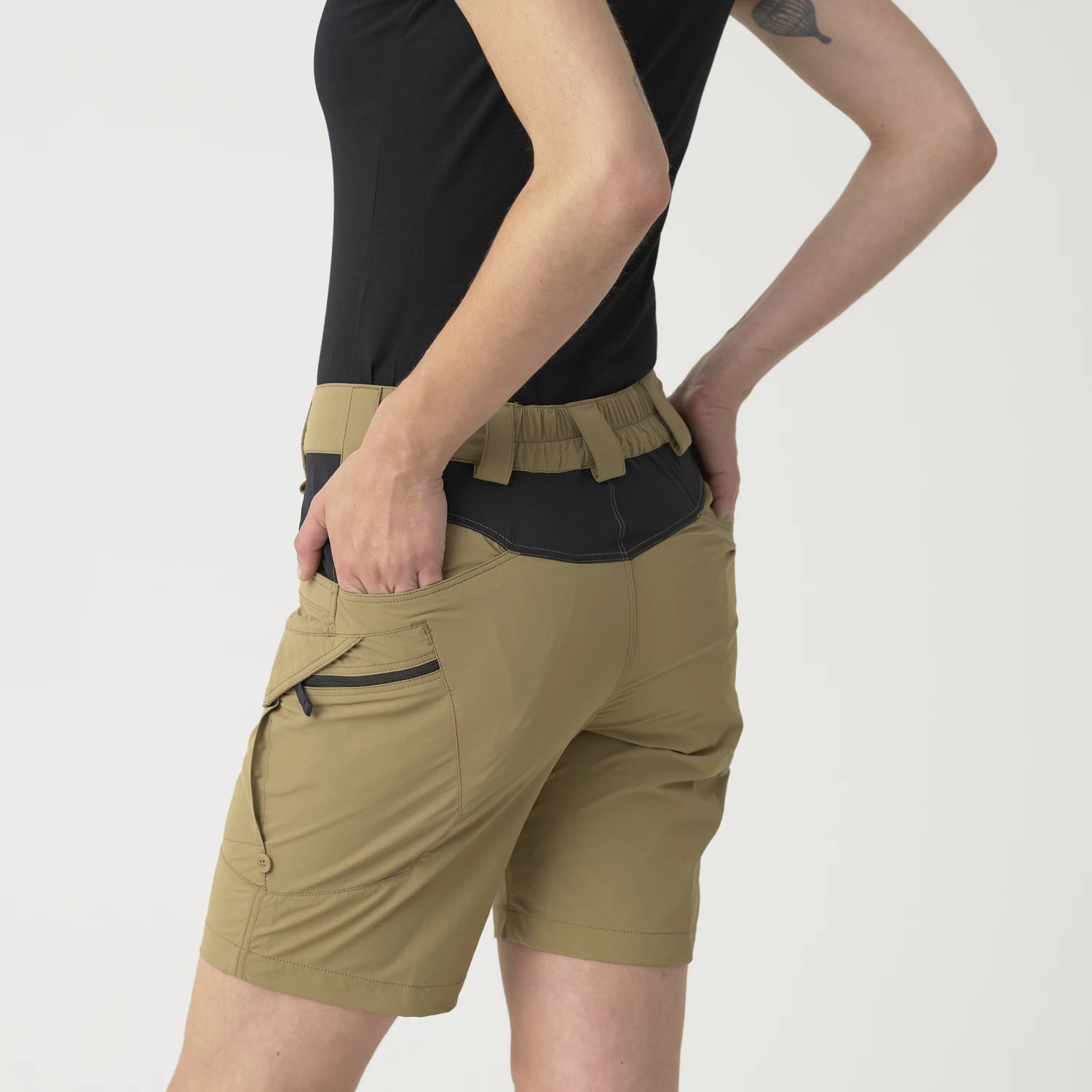 Helikon-Tex OTP 8,5" dámske krátke nohavice, Shadow Grey / Black – detail 5