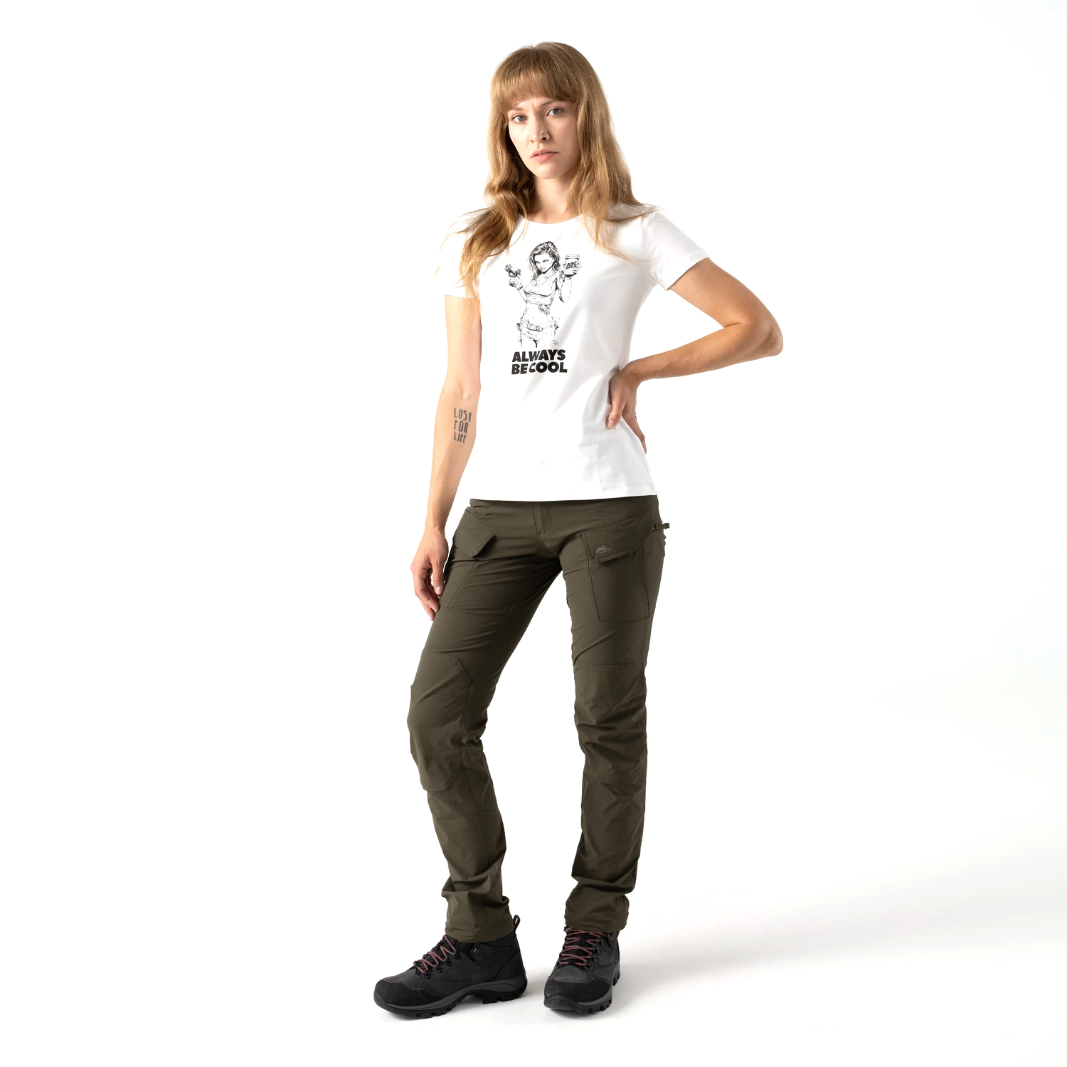 Helikon-Tex ABC Girl dámske tričko, biele