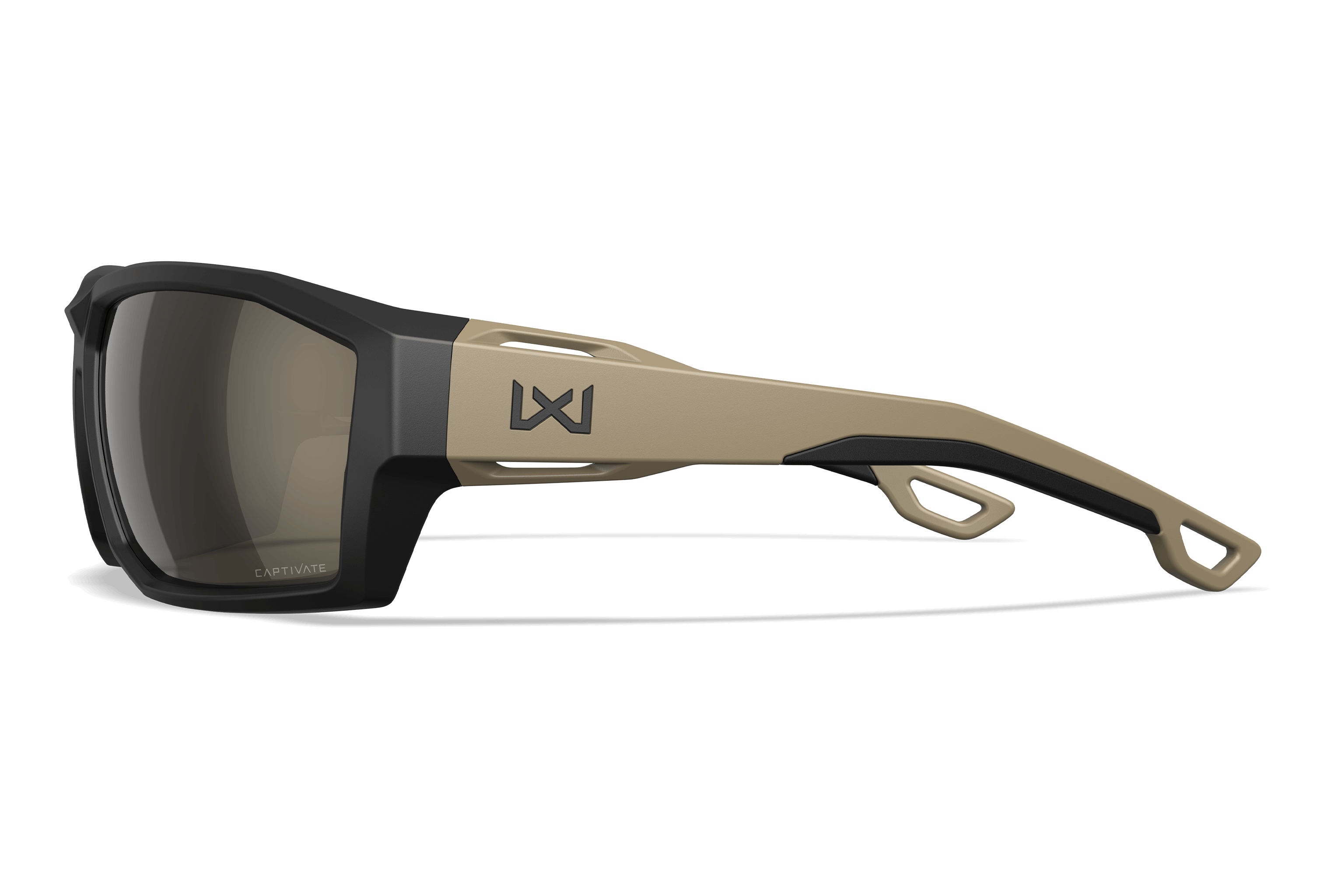 Wiley X Alpine Γυαλιά Ηλίου Balistικά CAPTIVATE Polarized Tungsten Mirror, Matte Black-Tan