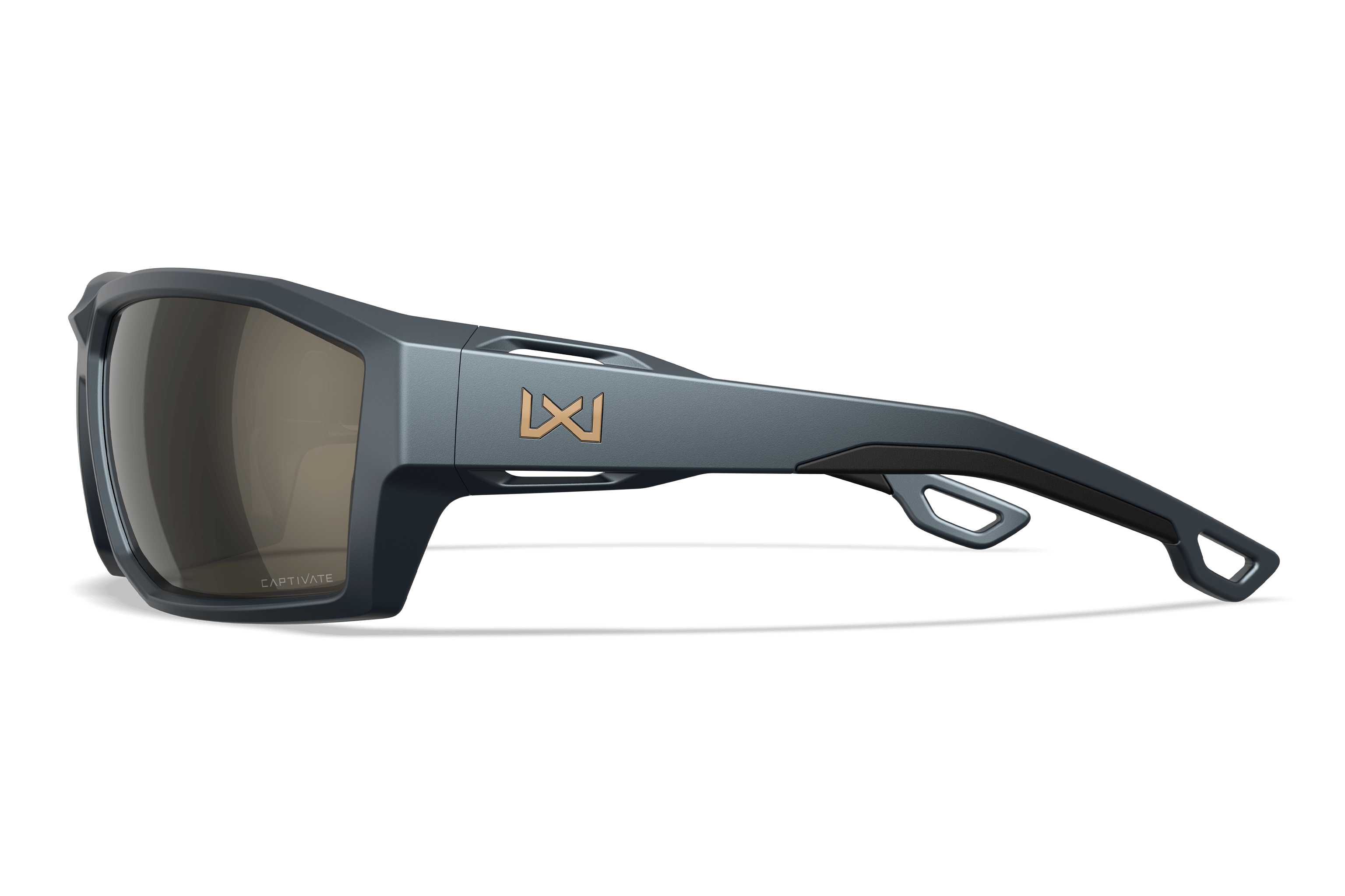 Wiley X Alpine Βαλλιστικά Γυαλιά Ηλίου, Matte Graphite Grey / CAPTIVATE Tungsten Mirror