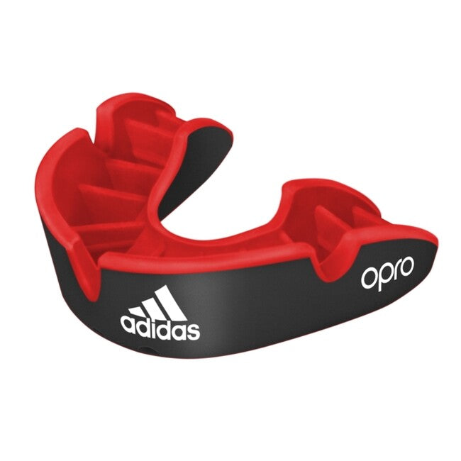 Adidas Opro Silver Μασέλα Προστασίας Δοντιών, μαύρο-κόκκινο
