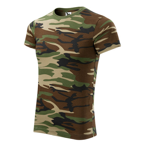 Malfini Camouflage μπλουζάκι με κοντά μανίκια 160g/m2, καφέ