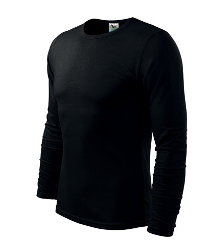 Malfini Fit-T μπλουζάκι με μακρύ μανίκι 160g/m2, μαύρο