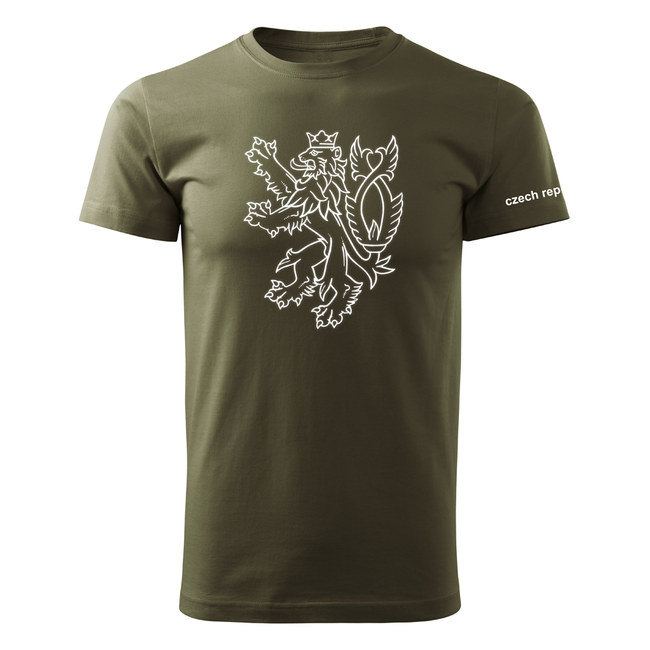 DRAGOWA Κοντομάνικο Μπλουζάκι 160g/m2, λαδί