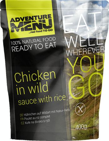 AdventureMenu Κοτόπουλο άγριας κυνηγεσίας με ρύζι 400g