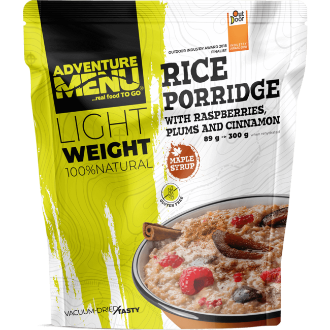 Adventure Menu Ρύζι με Σμέουρα, Δαμάσκηνα και Κανέλα, 300g