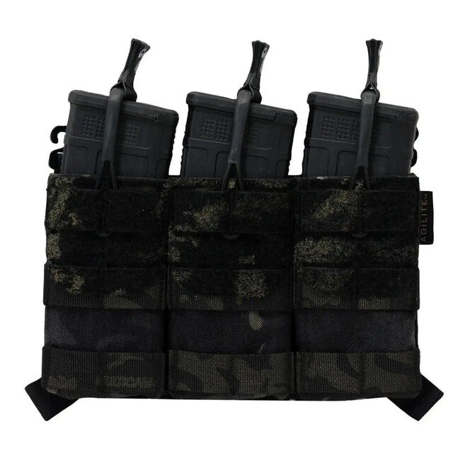 Agilite AG3 Placard Triple θήκη φυσιγγίων, multicam black