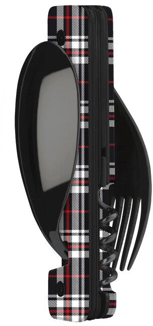 Akinod A02B00013 Σετ Πολλαπλών Χρήσεων 13h25, Μαύρο Mirror Finish, Μπλε Tartan