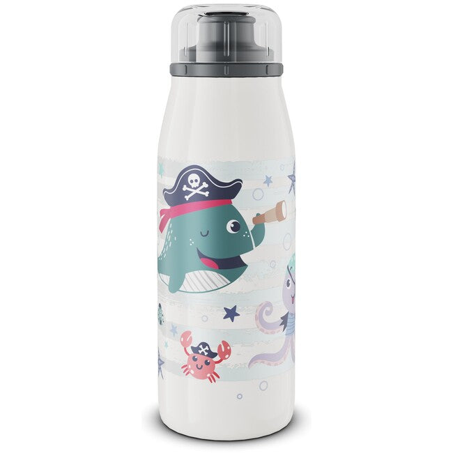 alfi isoBottle Kids Παιδικό Μπουκάλι Ποτού από Ανοξείδωτο Χάλυβα, Πειρατής, 0,35 L