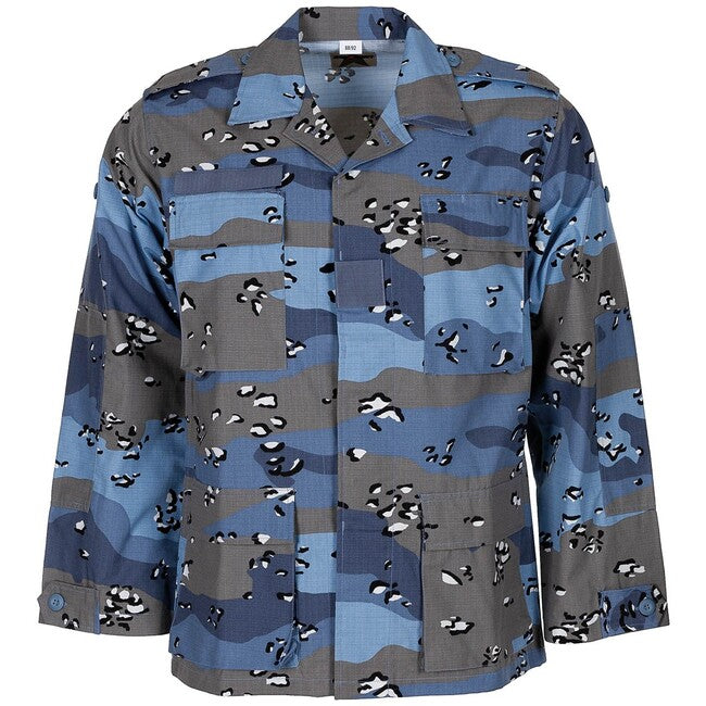MFH Μπουφάν Πολέμου BDU Rip Stop, Chocolate Chip Blue Camo