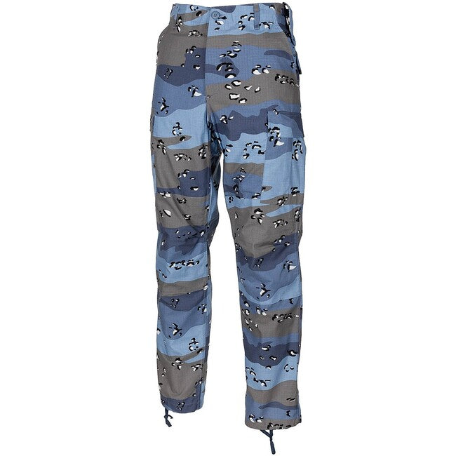 MFH US Combat BDU Παντελόνι Rip stop, chocolate chip μπλε camo