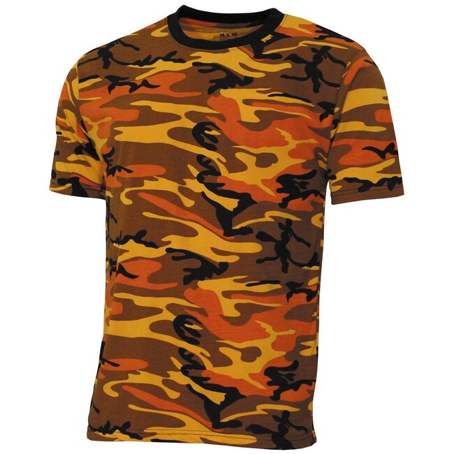 MFH Streetstyle Αμερικάνικο Μπλουζάκι, Orange-Camo