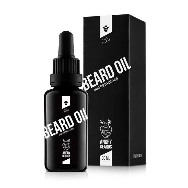 ANGRY BEARDS Jack Saloon έλαιο για γένια και μουστάκι, 30 ml