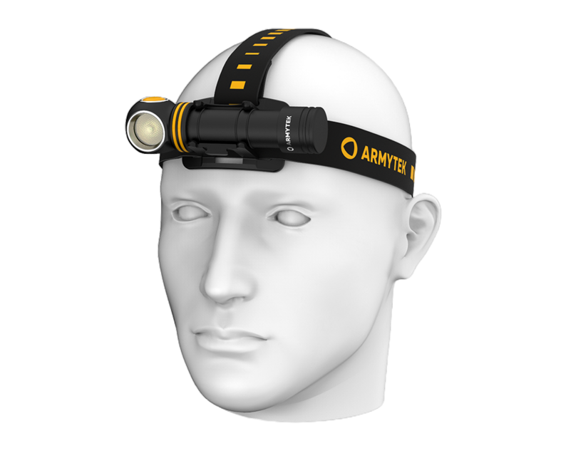 Armytek Elf C2 Micro USB Headlamp, Warm White, Battery Powered, 1023 lm