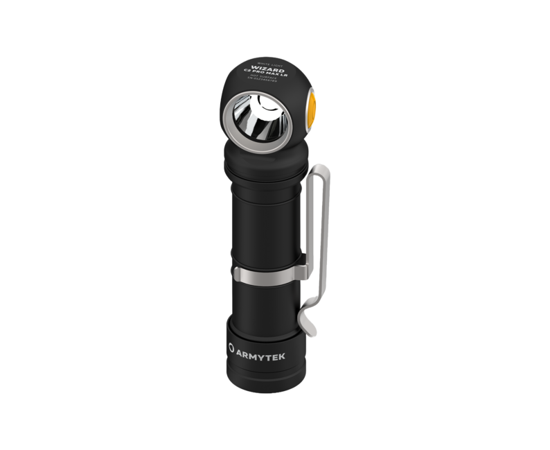ArmyTek Wizard C2 Pro Max LR Φακός LED Τσέπης με Κλιπ Ζώνης, με Θήκη, Τροφοδοσία από Μπαταρία, 4150 lm, White