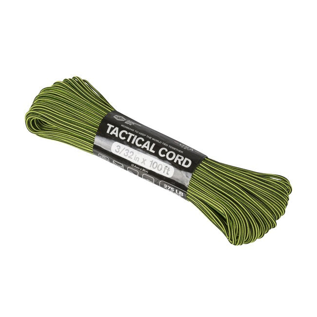ATWOOD® 275 Σχοινί 100ft TAC48PACK VC, Neon Yellow & Black Stripes