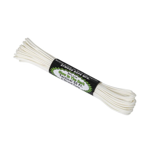 ATWOOD® Σχοινί 275 φωτεινό στο σκοτάδι 50ft, Λευκό (GLOW-TC50)