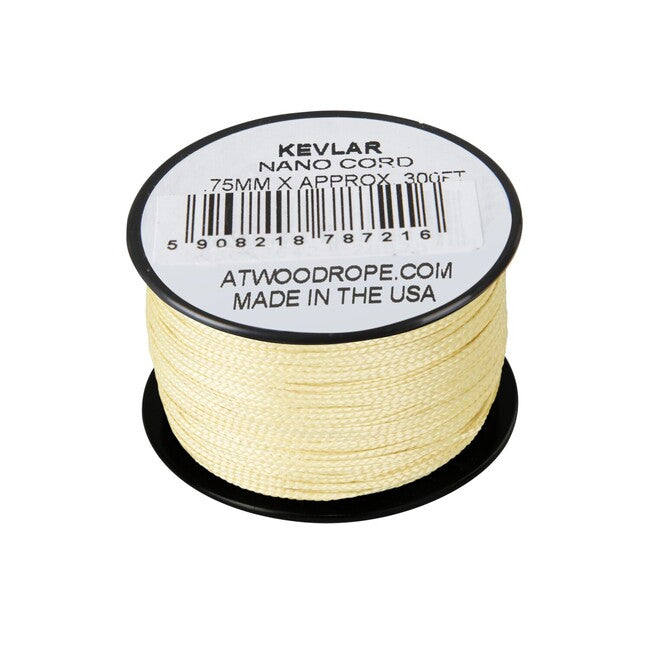 ATWOOD® Nano Σχοινί Kevlar 75 mm πόδια, κίτρινο (K300)