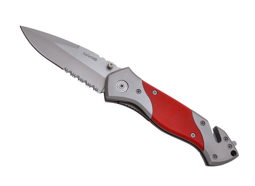 Baladeo ECO067 Rescue Μαχαίρι Διάσωσης, Κόκκινο G10