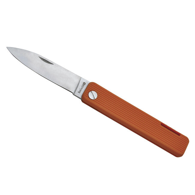 Baladeo ECO352 Papagayo Μαχαίρι Τσέπης, λάμα 7,5 cm, ατσάλι 420, λαβή TPE πορτοκαλί