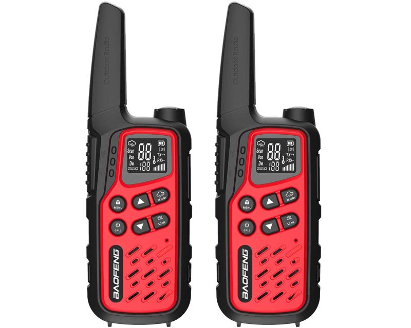 BaoFeng BF-T25E PMR Ασύρματο Πομπού-Δέκτη, Κόκκινο, 2 τεμάχια