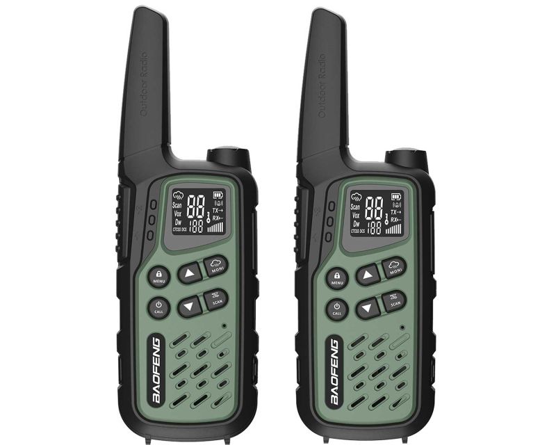 BaoFeng BF-T25E PMR ραδιόφωνο πομποδέκτης 2 τεμάχια, πράσινο